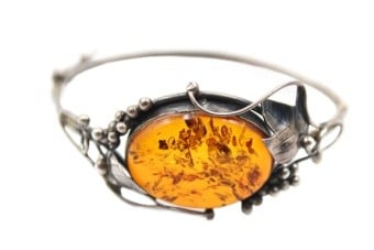 Foliate Baltic Amber Bracelet