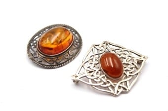 Baltic Amber Brooch