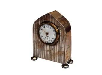 Silver Mantel Clocks