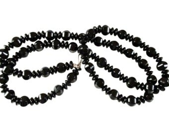 Jet Glass Necklace