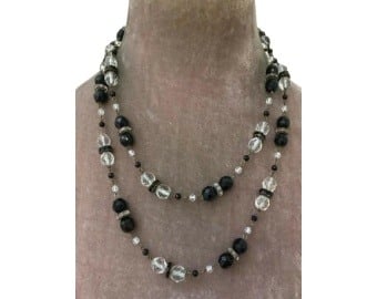 French Jet Mourning Necklace