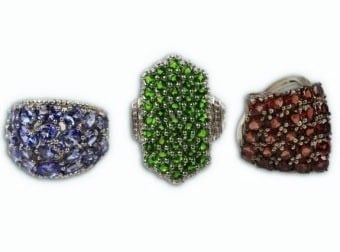 Claw Set Cluster Rings