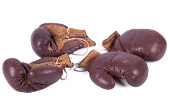 Vintage boxing gloves