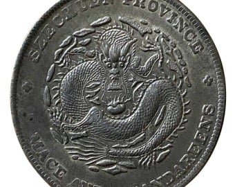 Chinese Dragon Silver Coin
