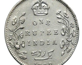 1909 King Edward II Silver Coin