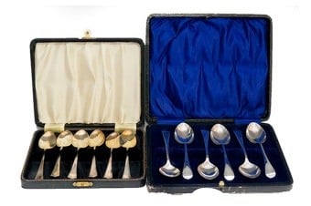 Cased Silver Teaspoons