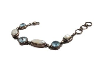 Stone Set Silver Bracelets
