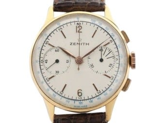 18ct Rose Gold Zenith Chronograph